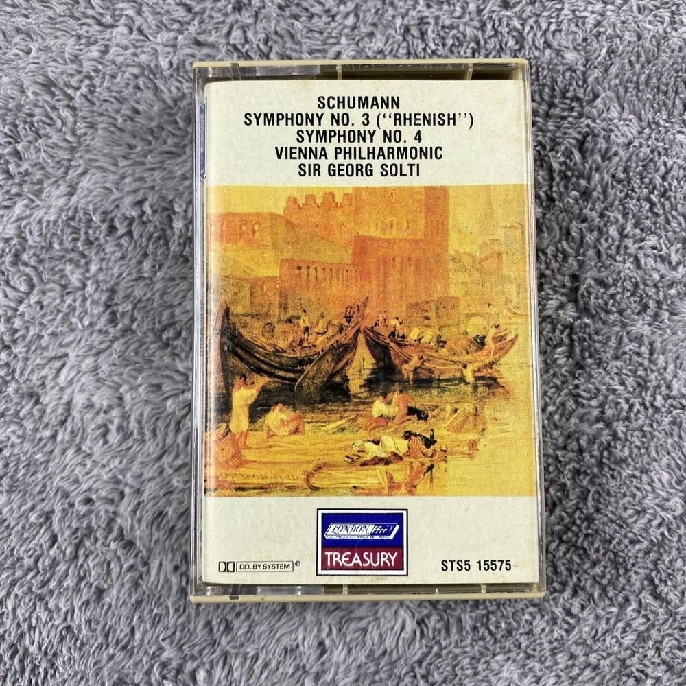 Cassette SCHUMANN Symphony No. 3 Rhenish & 4 VIENNA PHILHARMONIC Sir Georg Solti